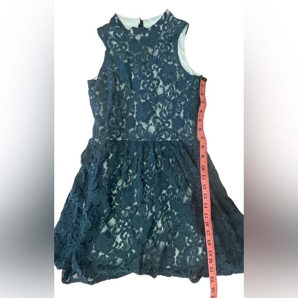 Penelope Tree Green Lace Dress - Picture 4 of 6